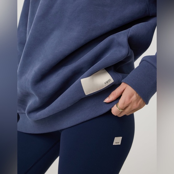 NWT Vuori Restore Oversized Crew 2.0 in French Blue - Picture 9 of 10